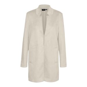 Vero Moda Jose Freja Soft Faux Suede Jacket in Birch with Stretch Size Medium